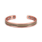 Twisted Pure Copper Magnetic Bracelet Benefits Adjustable Cuff Bangles for Men Women Anthritis Pain Relief Health Energy Jewelry