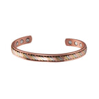 Twisted Pure Copper Magnetic Bracelet Benefits Adjustable Cuff Bangles for Men Women Anthritis Pain Relief Health Energy Jewelry