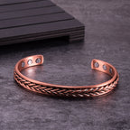 Twisted Pure Copper Magnetic Bracelet Benefits Adjustable Cuff Bangles for Men Women Anthritis Pain Relief Health Energy Jewelry