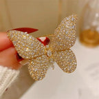 House of Noem — Emerald Crystal Butterfly Brooch