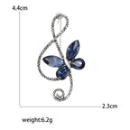 House of Noem — Rhinestone Butterfly Pin