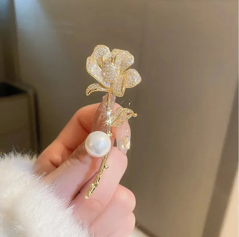 House of Noem — Emerald Crystal Butterfly Brooch