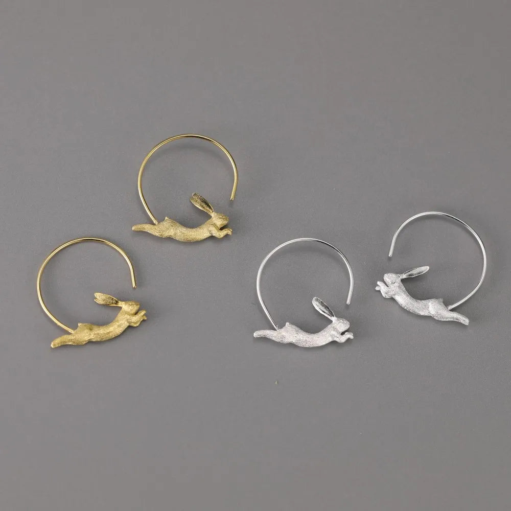 House of Noem — Running Bunny Hoop Earrings