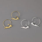 House of Noem — Running Bunny Hoop Earrings