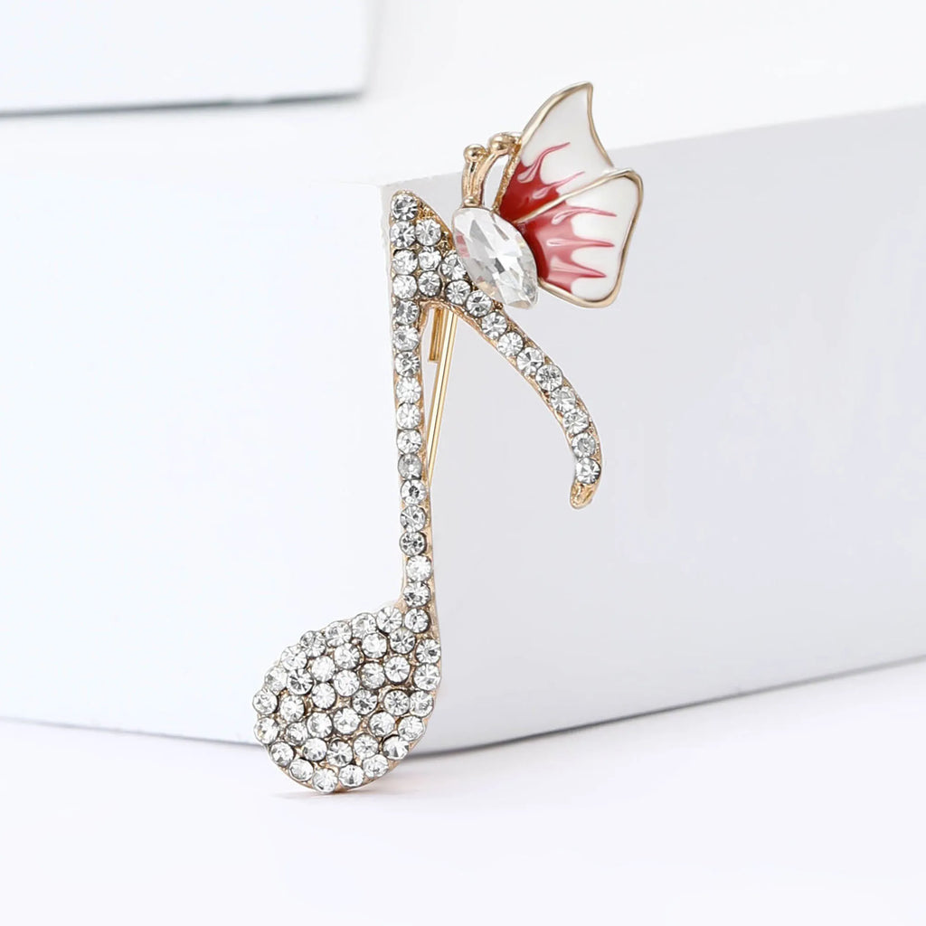 Rhinestone Butterfly Pin