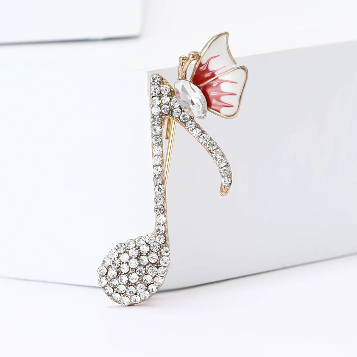 Rhinestone Butterfly Pin