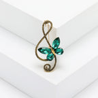Rhinestone Butterfly Pin