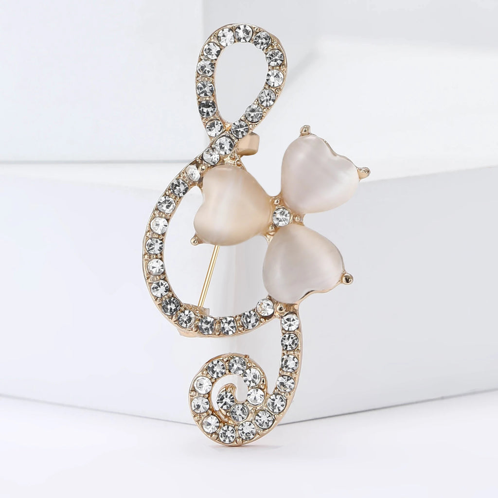 Rhinestone Butterfly Pin
