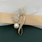 Emerald Crystal Butterfly Brooch