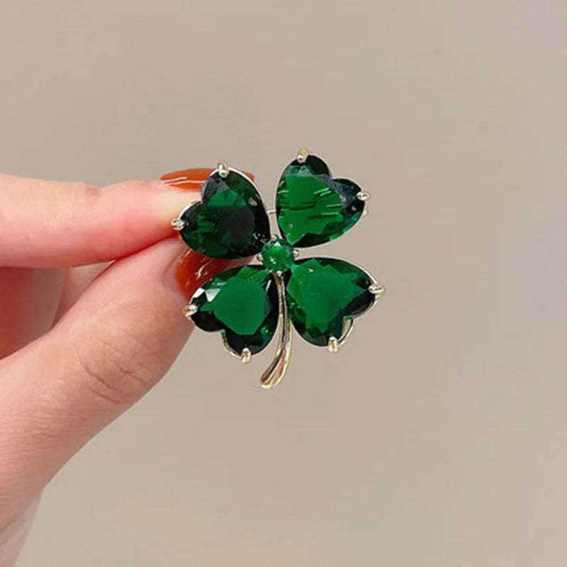House of Noem — Four-Leaf Clover Anti-Exposure Brooch