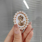 House of Noem — Emerald Crystal Butterfly Brooch