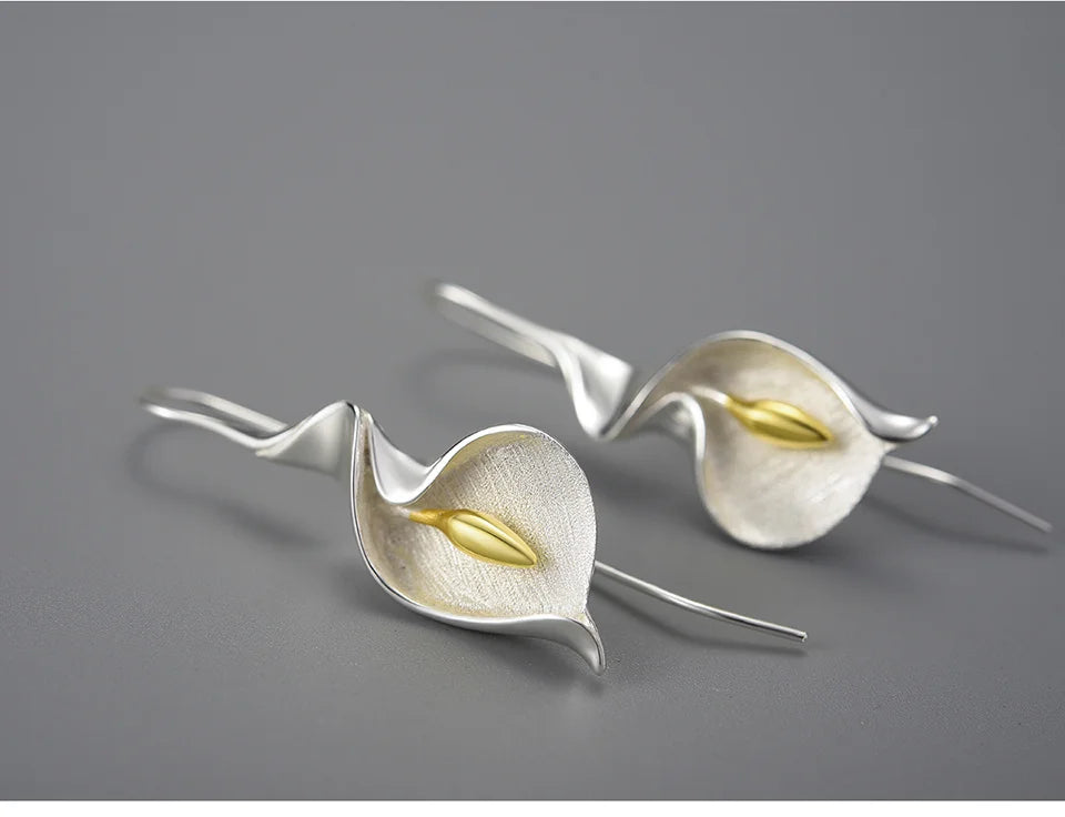 House of Noem — Calla Lily Flower Dangle Earrings