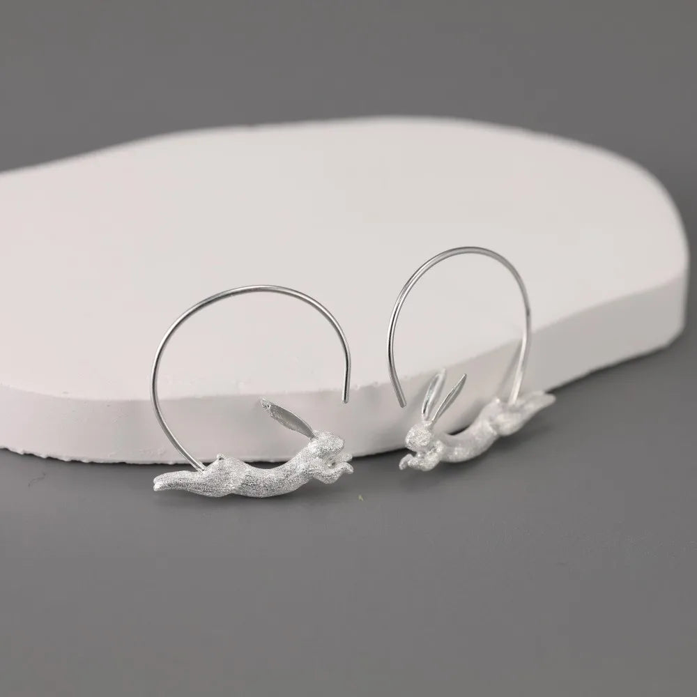 House of Noem — Running Bunny Hoop Earrings