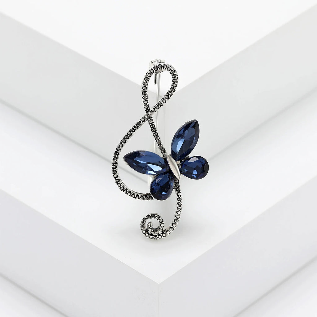 House of Noem — Rhinestone Butterfly Pin