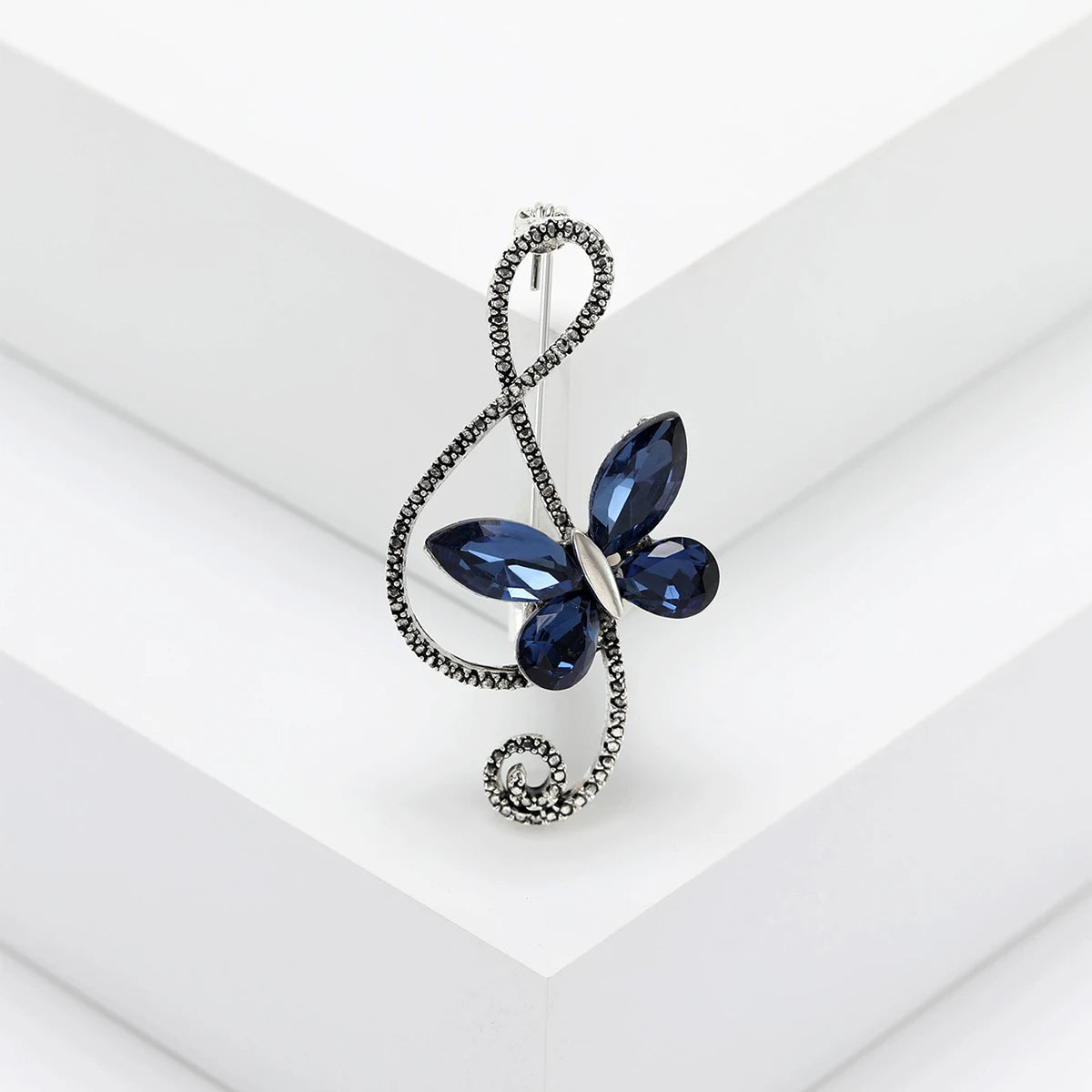 House of Noem — Rhinestone Butterfly Pin