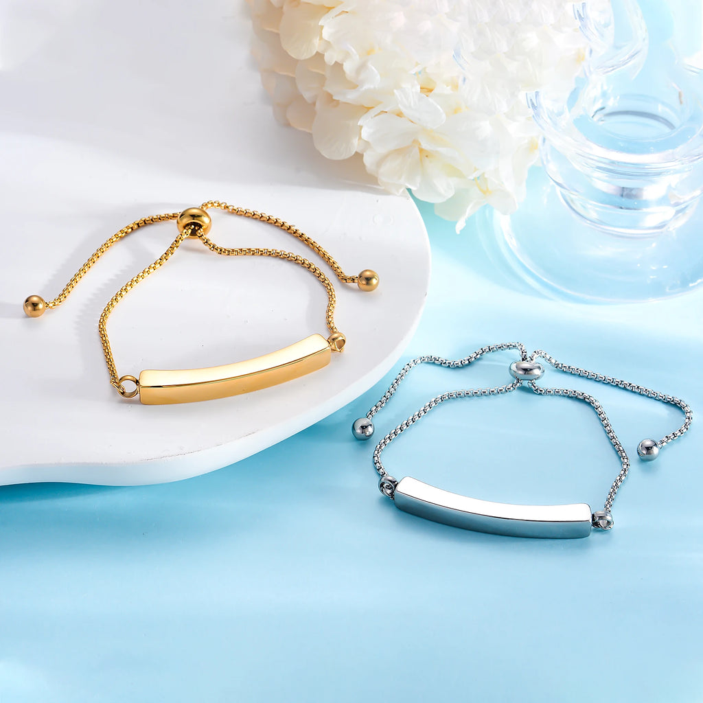 Bracelet for Ashes Stainless Steel Urn Bangles for Women Men Ashes Memorial Cremation Bracelet Adjustable Free Fill Kit