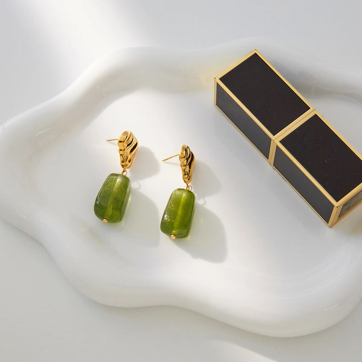 Vintage Geometric Drop Earrings