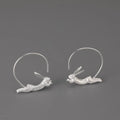 House of Noem — Running Bunny Hoop Earrings