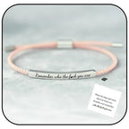 Popular Charms “DON'T LET THE HARD DAYS WIN” Motivational Tube Bracelet for Best Friends Gift Trendy Adjustable Bangles Jewelry
