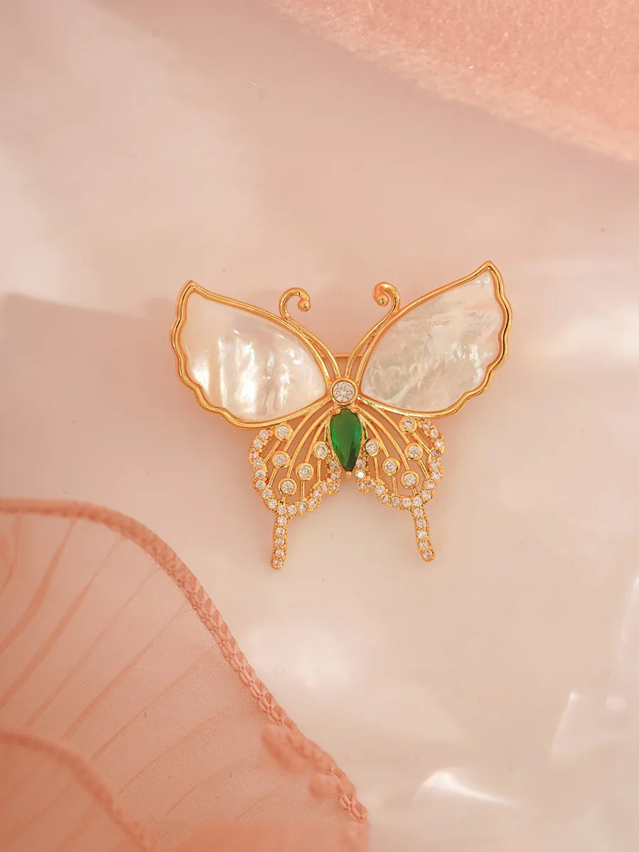 House of Noem — Retro Butterfly Corsage Brooch