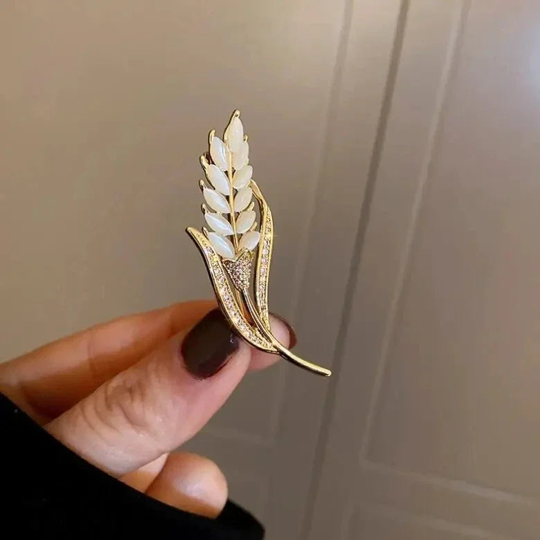 Emerald Crystal Butterfly Brooch