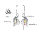 House of Noem — Calla Lily Flower Dangle Earrings