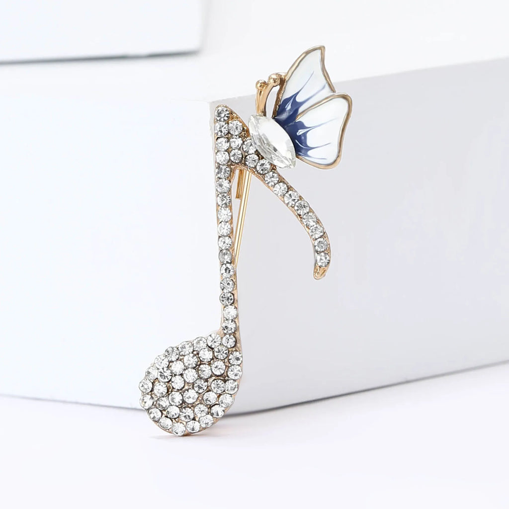 House of Noem — Rhinestone Butterfly Pin