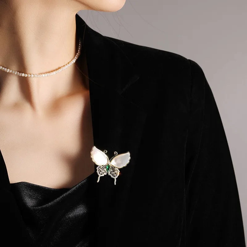 House of Noem — Retro Butterfly Corsage Brooch