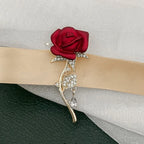 Emerald Crystal Butterfly Brooch