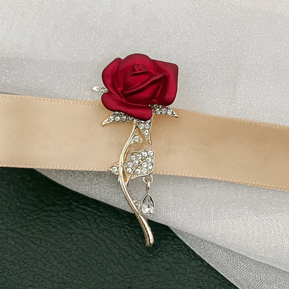 Emerald Crystal Butterfly Brooch