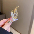 Emerald Crystal Butterfly Brooch
