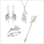 House of Noem — Calla Lily Flower Dangle Earrings