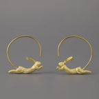 House of Noem — Running Bunny Hoop Earrings