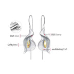 House of Noem — Calla Lily Flower Dangle Earrings